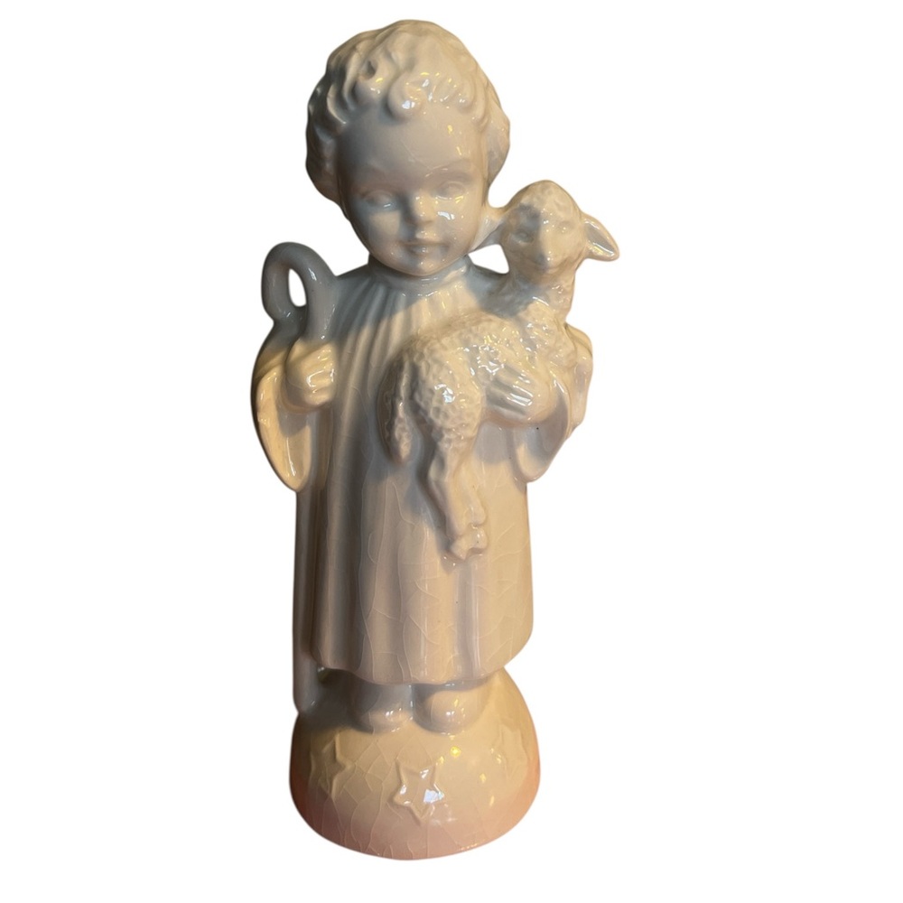 1967 Shepherd Boy with Lamb Gobel HJ32 West Germany Figurine
